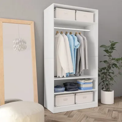 Produktbild von vidaXL Szafa biała 100×50×200 cm płyta wiórowa