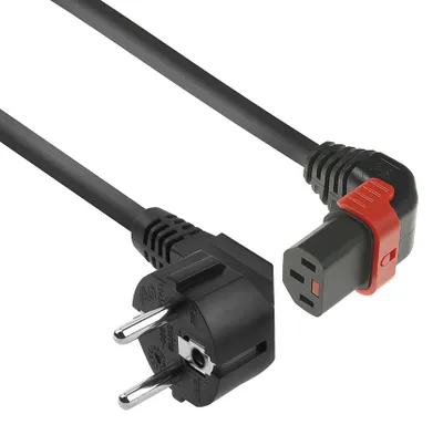 Image de ACT AK5266 Câble d'alimentation Noir 3 m CEE7/7 Coupleur C13 (AK5266)