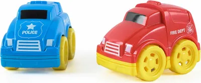 Produktbild von Set aus 2 Spielzeugautos für Teppiche mit Straßenmustern – Perfekt für Kinder