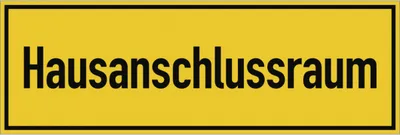 Produktbild von Dreifke® Hausanschlussraum, Folie, 300x100 mm