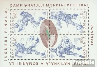 Produktbild von Briefmarken Rumänien 1998 Mi Block310 (kompl.Ausg.) postfrisch Fußball WM Frankreich98