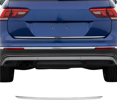 Image de Garniture de Hayon Coffre pour VW Tiguan / Allspace 2016-2020 acier inoxydable
