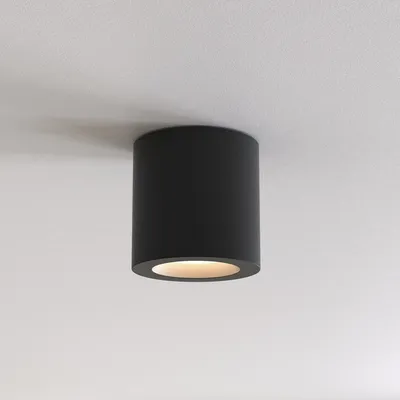 Produktbild von Astro Kos - Rundes oberflächenmontiertes Downlight Strukturiertes Schwarz IP65, GU10