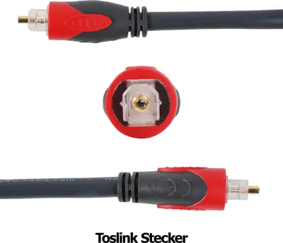 Produktbild von Optisches Kabel 3mToslink-Stecker + Adapter 3,5mm