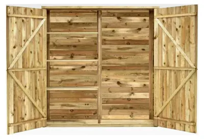 Produktbild von Garten-Geräteschuppen 163x50x171 cm aus imprägniertem Kiefernholz