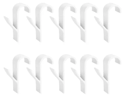 Produktbild von 10 Stück Heizkörperhaken Weiß, Haken für Handtuchheizkörper, Hochwertige ABS Haken für Heizung Badheizkörper, Mehrzweckhaken für Rundheizkörper, ideal als Badheizkörper Handtuchhalter