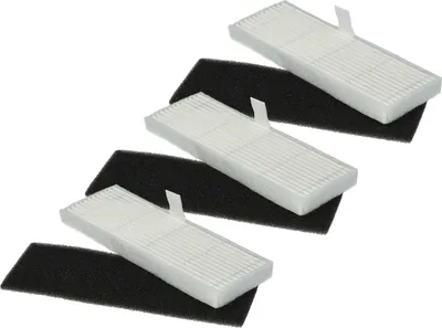 Produktbild von vhbw Filter-Set kompatibel mit Airrobo T10 Saugroboter - 6x Ersatz-Filter (Schaum-Filter, Feinstaubfilter)