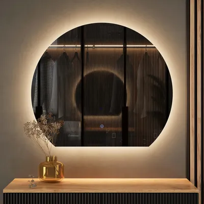 Produktbild von Planetmöbel Spiegel AUBE mit LED Beleuchtung 80 cm - Touch-Schalter, Dimmbar