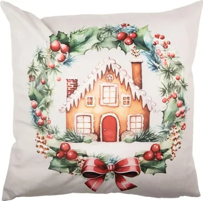 Produktbild von Clayre & Eef Kissenbezug 45x45 cm Beige Polyester Weihnachten