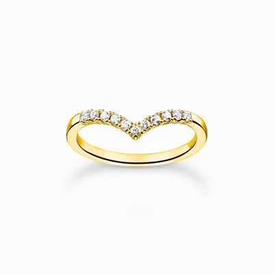 Image de Thomas Sabo - TR2394-414-14-52 - Bague - Dames - argent 925 plaqué or jaune - largeur 52