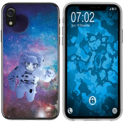 Produktbild von PhoneNatic Case kompatibel mit Apple iPhone Xr Silikon-Hülle Space Catronaut M5