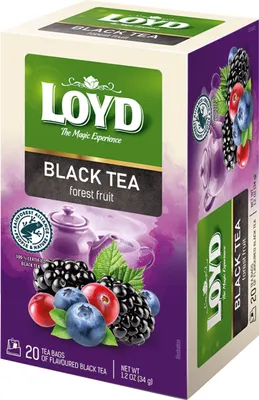 Image de Thé noir Loyd aux fruits des bois, 20 sachets