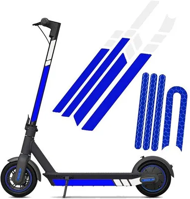 Productafbeelding van Dailygoods- Sticker Stofdicht - Reflecterende Sticker - Veiligheid Sticker - Zelfklevende Sticker - Scooter Accessoires - Hoogwaardig PVC Materiaal - Reflector