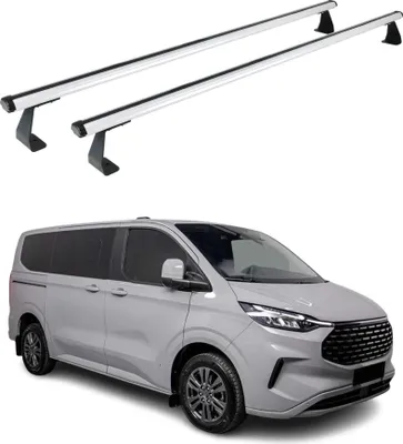 Produktbild von Dachträger Grundtäger für VW Transporter T7 2024-2025 75kg Alu Silber 2 tlg