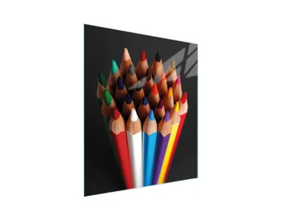 Produktbild von Glasschneidebrett 45x52 Bunt
