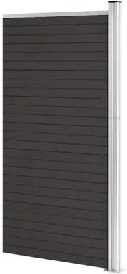 Productafbeelding van Omheining Paneel - Tuinhek Privacy Scherm - Tuin Afscheiden - Modulair Systeem - 95x186 cm - Zwart