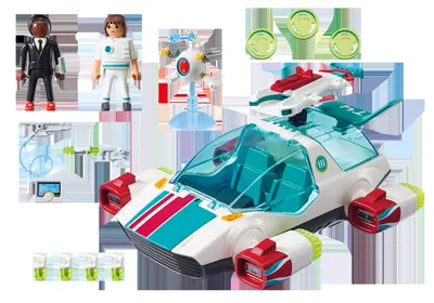 Immagine prodotto di PLAYMOBIL 9003 Skyjet con Dr. X e robot
