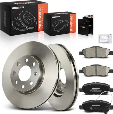 Produktbild von Frankberg 2x Bremsscheiben 4x Bremsbeläge Vorderachse für Fiat Grande Punto 199 Punto Evo Punto