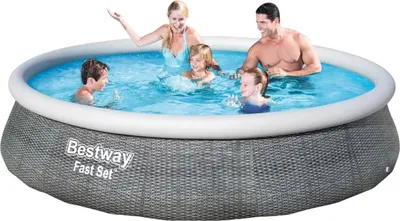Produktbild von Aufstellpool-Set Ø 396 x 84 cm Rattan