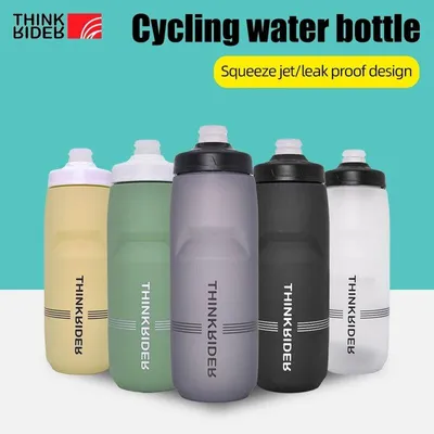 Produktbild von ThinkRider Fahrradflasche 620ml auslaufsicher Rennrad MTB - Orange