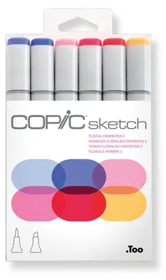 Image de COPIC Marqueur sketch Set de 6 "Floral Favorite 2
