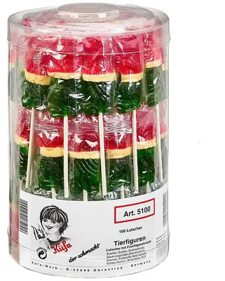 Image de Sucettes Küfa avec goût de fruit 100 pièces 2200g