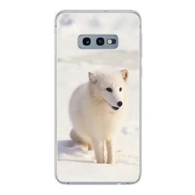 Produktbild von MuchoWow® Handyhülle Schutzhülle Hülle für Samsung Galaxy S10e Fuchs - Schnee - Weiß Silikon Softcase Handy Hülle - Handy