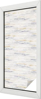 Obrázek produktu pro Vitrážová fólie na okno - 116x50 cm - vitrážový vzor - neprůhledná dekorativní fólie na ochranu soukromí - samolepicí, UV ochrana - abstraktní pruhy