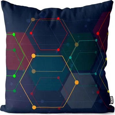 Produktbild von VOID Hexagon Weltall Kissenbezug Kissenhülle Sofakissen Kissen Deko Outdoor-Kissen Dekokissen