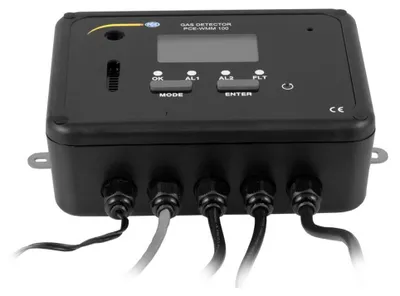 Produktbild von PCE Instruments PCE-WMM 100 CO2 Warnanlage für Kohlenstoffdioxid und Sauerstoff |Haupt- und Remoteeinheit| 0...50000 ppm