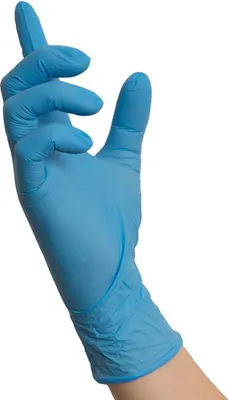 Produktbild von 1000 Nitras BLUE WAVE Nitrilhandschuhe | Gr. XXL | blau | Einweghandschuhe