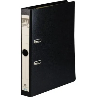 Produktbild von ELBA Hängeordner rado 100081046 DIN A4 50mm Hartpappe schwarz