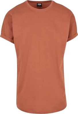 Produktbild von Urban Classics - SHAPED Long Turnup Tee terracotta - M