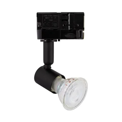 Produktbild von 3 Phasenstromschienen Strahler für GU10 Glühbirne Schwarz