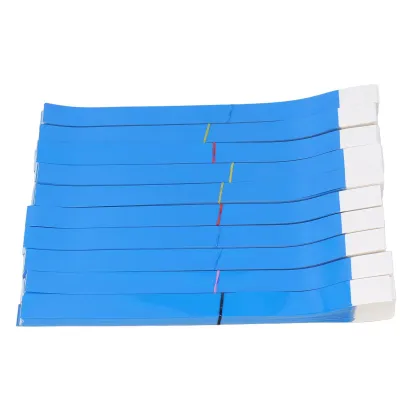 Zdjęcie produktu dla Jednorazowe opaski na rękę, jednorazowe bransoletki, wodoodporna papierowa bransoletka, papierowa opaska na nadgarstek, pasek na nadgarstek, opaska na nadgarstek na koncert
