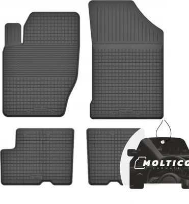 Produktbild von Gummimatten mit Rand Auto Fußmatten Gummi Automatten Passgenau 4-teilig Set - passend für Dacia Logan I 2004-2012