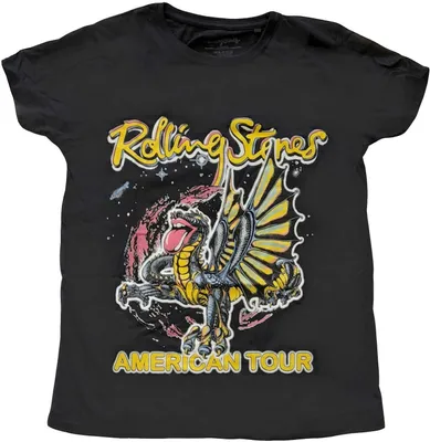 Produktbild von The Rolling Stones - "American Tour" T-Shirt für Damen RO3310 (44 DE) (Schwarz)