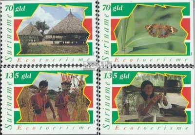 Produktbild von Briefmarken Suriname 1996 Mi 1548-1551 (kompl.Ausg.) postfrisch Ökotourismus