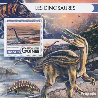 Produktbild von Briefmarken Guinea 2016 Mi Block 2702 (kompl. Ausgabe) postfrisch Dinosaurier