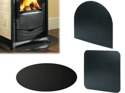 Immagine prodotto di Piastra salvapavimento in ferro protezione per stufe e camini - quadra 69x69 cm - 8.5 kg