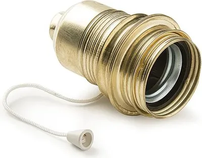 Immagine prodotto di Famatel 305 E27 Presa di corrente in metallo con interruttore Oro Oro Taglia unica