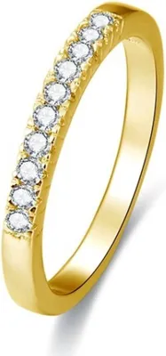 Produktbild von Gold-plated silver ring with AGG189 crystals - Circuit: 58 mm