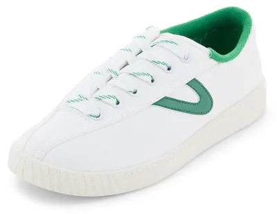 Productafbeelding van Tretorn dames sneakers, model Nylite Plus, canvas, wit/groen/groen, maat 4