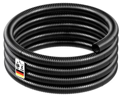 Produktbild von 5m Spiralschlauch 40mm (1 1/2") schwarz, lichtundurchlässig, sehr flexibel Saug- und Druckschlauch