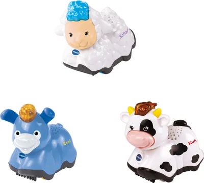 Produktbild von Tip Tap Baby Tiere - Set 5 Inhalt: Kuh, Esel, Schaf