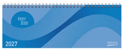 Produktbild von Tischkalender quer Professional Colourlux 2027 blau