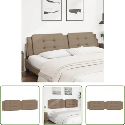 Produktbild von The Living Store Kopfteil-Kissen Cappuccino-Braun 200 cm Kunstleder