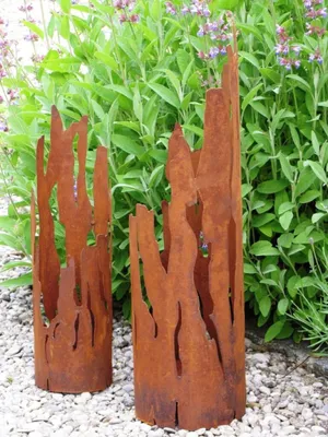Produktbild von Edelrost Windlicht Fackel Treibholz 43 cm bis 55 cm Fackel Treibholz - 43 cm