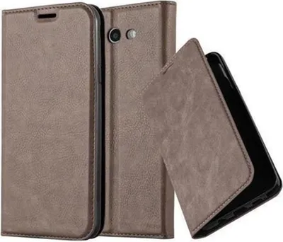 Produktbild von Cadorabo Hülle für Samsung Galaxy J7 2017 US Version Schutz Hülle in Braun Handyhülle Etui Case Cover Magnetverschluss