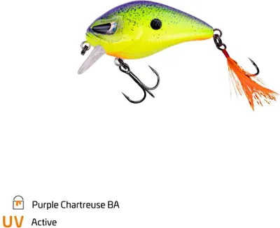 Produktbild von Zeck BA Danny 4.5cm 5,5g - Wobbler, Zeck Farbe:Purple Chartreuse
